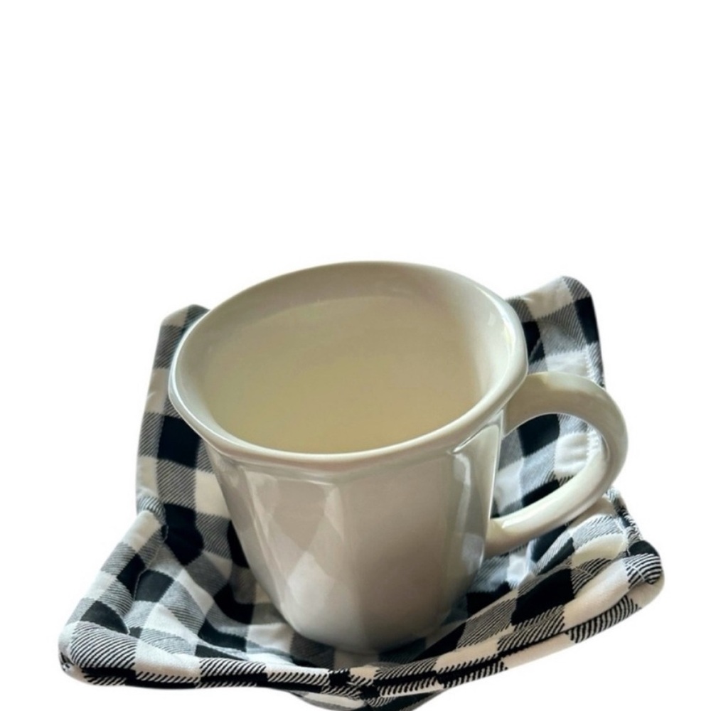 Hand Crafted Black and White Buffalo Plaid Microwave Small Bowl Cozy 100% Cotton - Picture 9 of 9